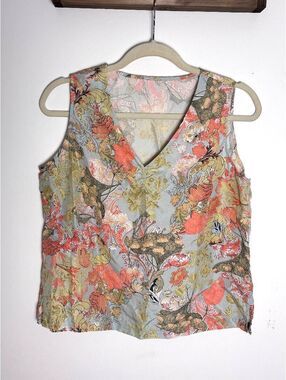 Go Silk y2k Floral Tank